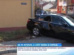 Spulberaţi pe trotuar de un bolid de lux