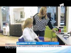 Alina Sorescu şi-a schimbat culoarea părului
