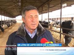 Un litru de lapte costă cât o franzelă