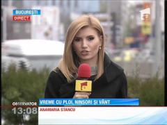 Vreme cu ploi, ninsori şi vânt