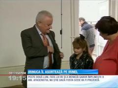 Irinel Columbeanu este îmbrăcat de fiica lui, Irinuca