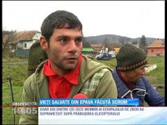 Vieţi salvate din epava făcută scrum