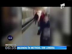 Incendiu în metroul din Londra