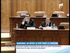 Guvernul se restructurează din temelii