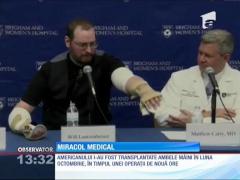 Un american a suferit un dublu transplant de mâini