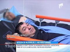 Viteza şi alcoolul l-au răsturnat