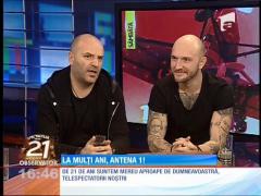 La mulţi ani, Antena 1! Dan Capatos şi Cătălin Bordea, în platoul Observatorului