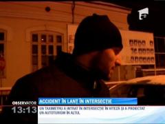 Accident în lanț într-o intersecţie din Brăila