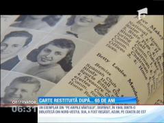 O copie a romanului "Pe aripile vântului" a fost purtat într-o călătorie interesantă, timp de 65 de ani