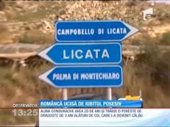 Româncă ucisă de iubitul italian