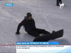 Moş Nicolae petrecut pe pârtiile de zăpadă