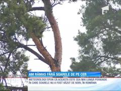 Românii n-au mai văzut soarele de o lună