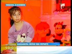 Kassandra a trecut cu brio de cea de-a 37-a operaţie şi abia aşteaptă să meargă din nou