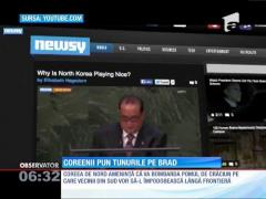 Coreenii pun tunurile pe brad