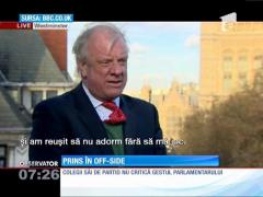 Parlamentar britanic, prins în „off-side”
