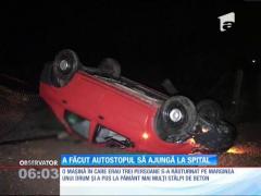 A făcut autostopul și a ajuns la spital