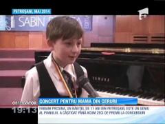 Concert la pian pentru mama din ceruri