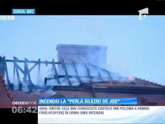 Incendiu la Castelul "Perla regiunii Silezia de Jos" din Polonia