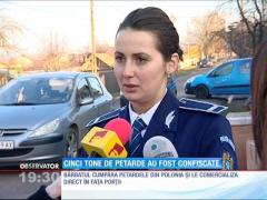 Cinci tone de petarde în casa unui bărbat din Ilfov