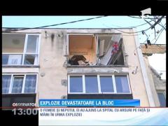 Explozie PUTERNICĂ într-un bloc de garsoniere din Târgu Mureş!