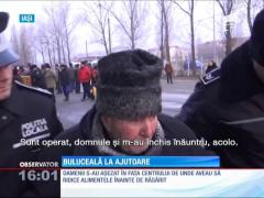 Aglomerație la ajutoarele alimentare de la UE