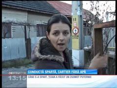 Conductă de apă spartă în Târgu-Jiu