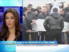 Mama şi fiu, împreună pe ultimul drum