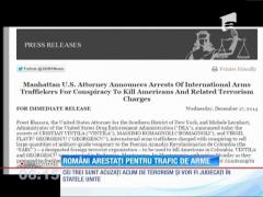 Români arestați pentru trafic de arme