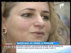 Învățătoare azi, eroină la revoluție