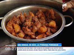 Frații Simion, din ringul de box, la pomana porcului