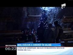 Moș Crăciun a coborât în salină