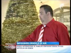 Dorin Cioabă, brad de aur de Crăciun