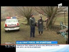 Le-au furat porcul din afumătoare