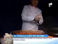 Cele mai bune sarmale de Crăciun sunt cele făcute la ceaun