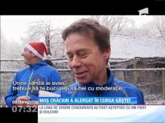 Moș Crăciun a alergat în cursa gâștei