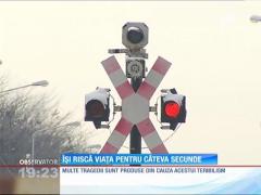 Își riscă viața pentru câteva secunde