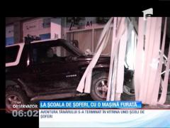 La școala de șoferi, cu o mașină furată