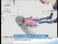 Orfană și premiantă, în luptă cu viața