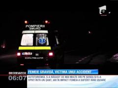O femeie gravidă, victima unui accident rutier, în judeţul Sălaj