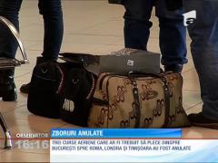 Trei curse aeriene au fost anulate