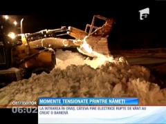 Momente tensionate printre nămeți