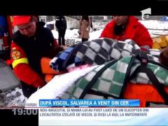 După viscol, salvarea a venit din cer