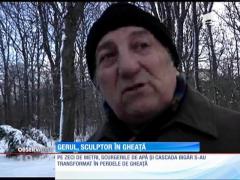 A îngheţat cascada Bigăr!