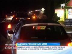 Noapte agitată în Vama Nădlac. Românii care muncesc în străinătate au aşteptat chiar şi cinci ore ca să treacă punctul de frontieră