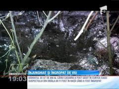Criminalul din Brăila şi-a îngropat prietenul de viu