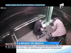 Un poliţist american s-a împușcat din greșeală într-un lift