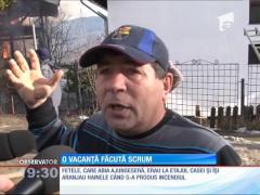 Trei tinere din Capitală au trecut prin clipe de groază! Casă lor de vacanţă din Comarnic a luat foc