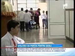Utilități cu porția pentru şcolile din sectorul 3