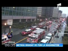 Fum la metroul din Washington: 84 de persoane internate în spital