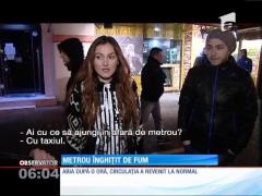 Incendiu la staţia de metrou Tineretului